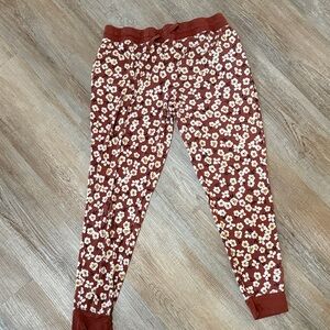 Little Sleepies Burgundy Floral Pajama Pants